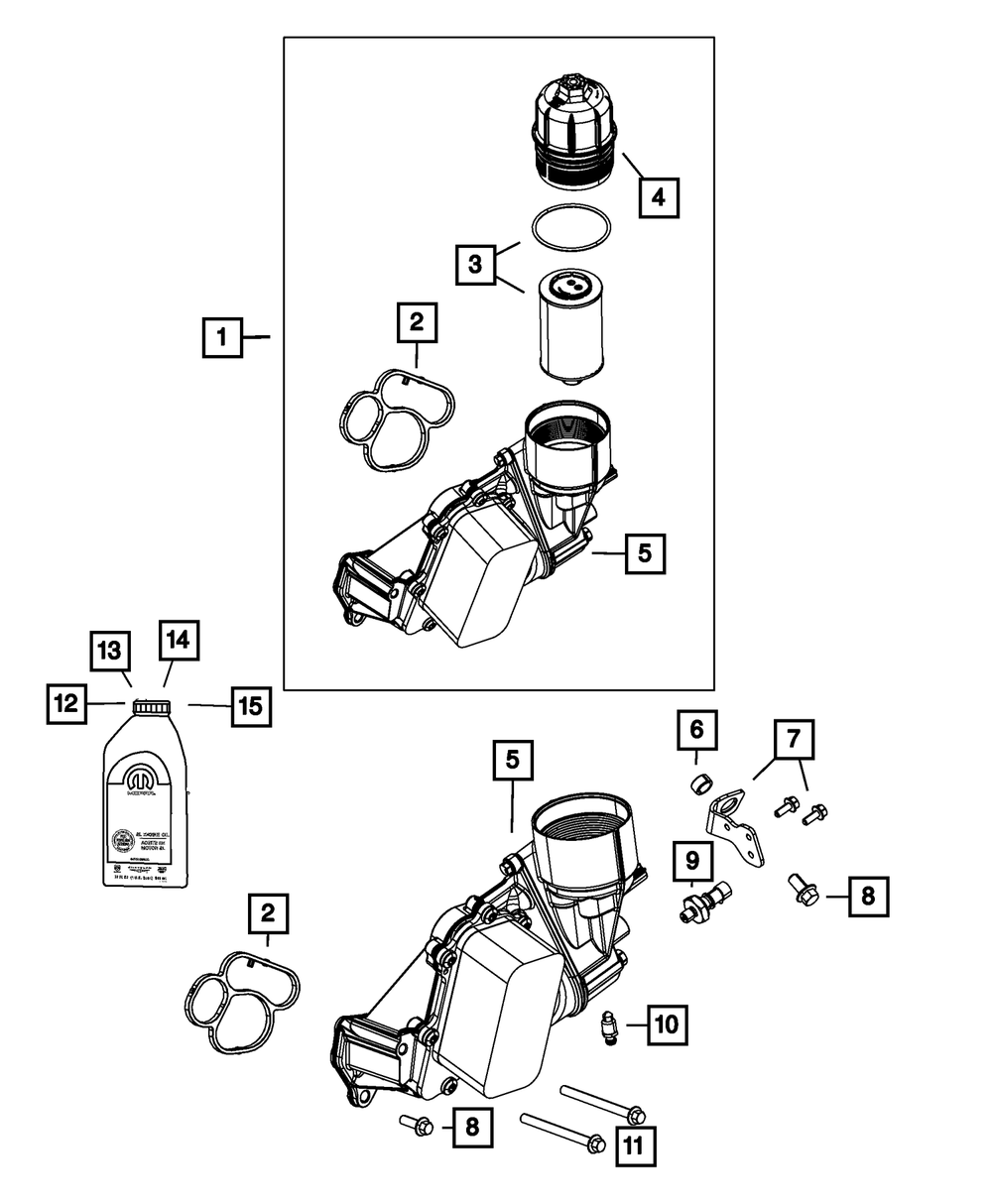 Oil Filter/Cooler Assembly - Mopar