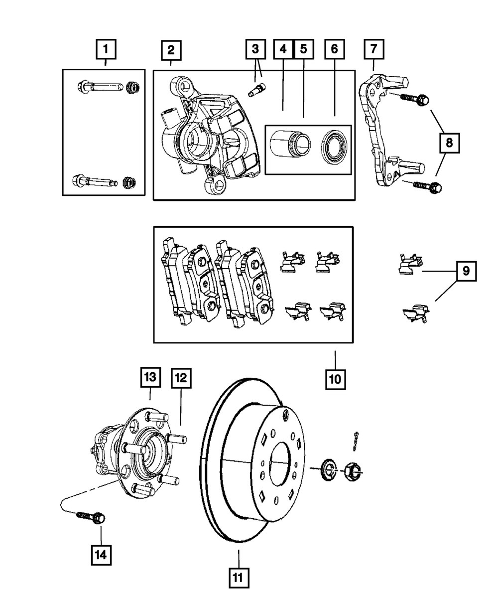 Mopar Brake Rotor for Jeep Compass 2007 - 2017