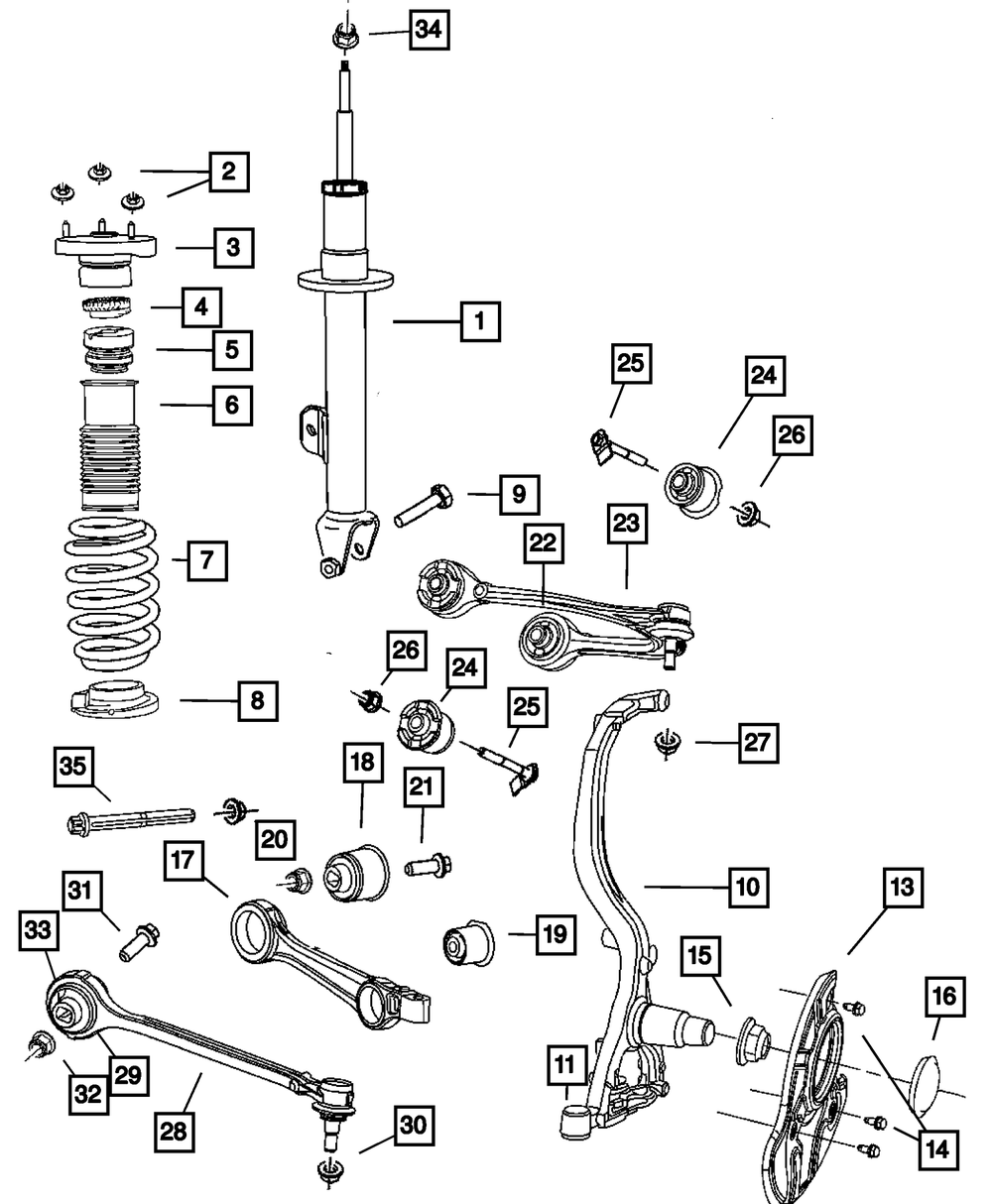 Mopar Tension Strut, Right for Jeep models