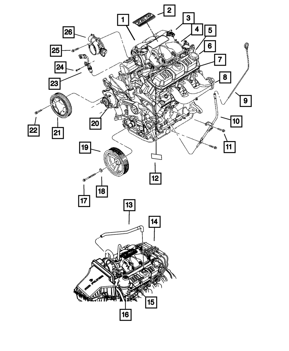Mopar Throttle Body for Jeep Liberty 2007 - 2012