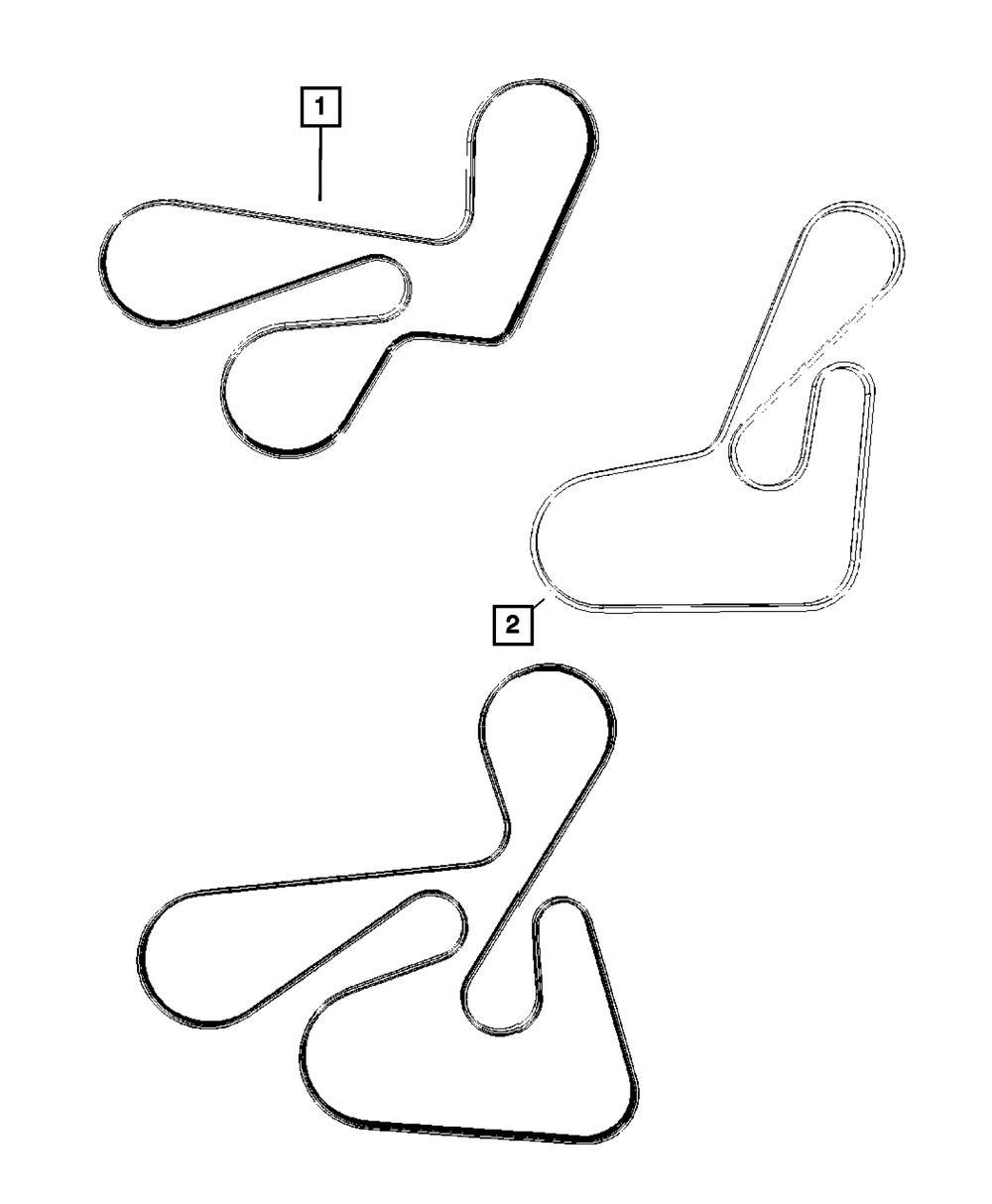 Mopar Serpentine Belt for Jeep Compass 2007 - 2017