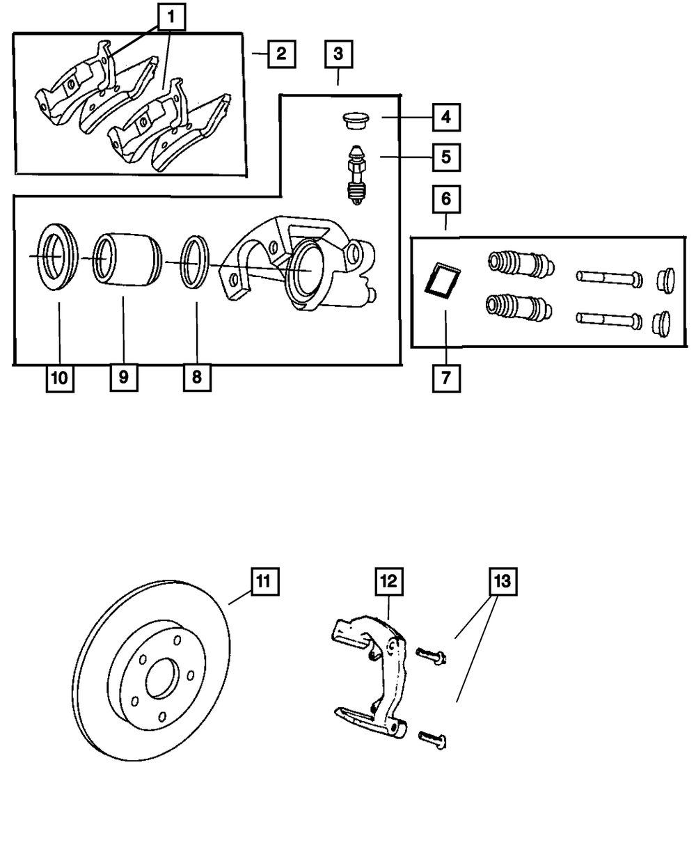 Mopar Brake Piston for Jeep Grand Cherokee 2001 - 2004