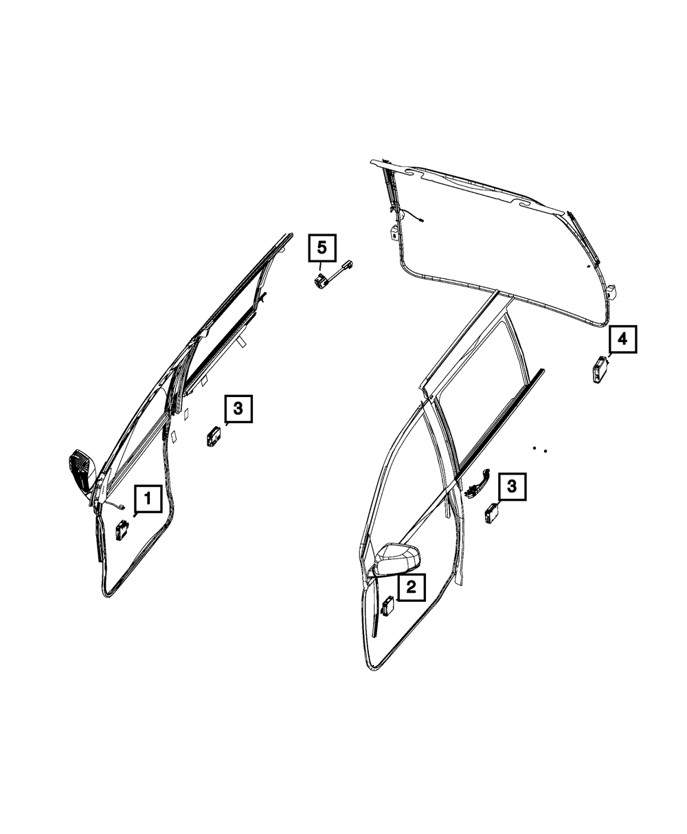 Mopar Door Module, Right for Jeep Liberty 2009 - 2012