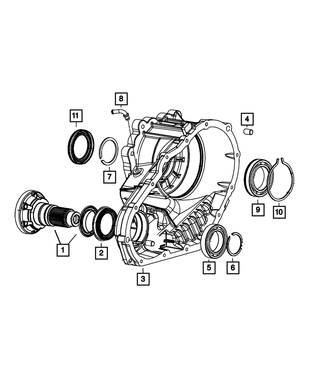 Mopar Input Seal for Jeep Grand Cherokee 2005 - 2025