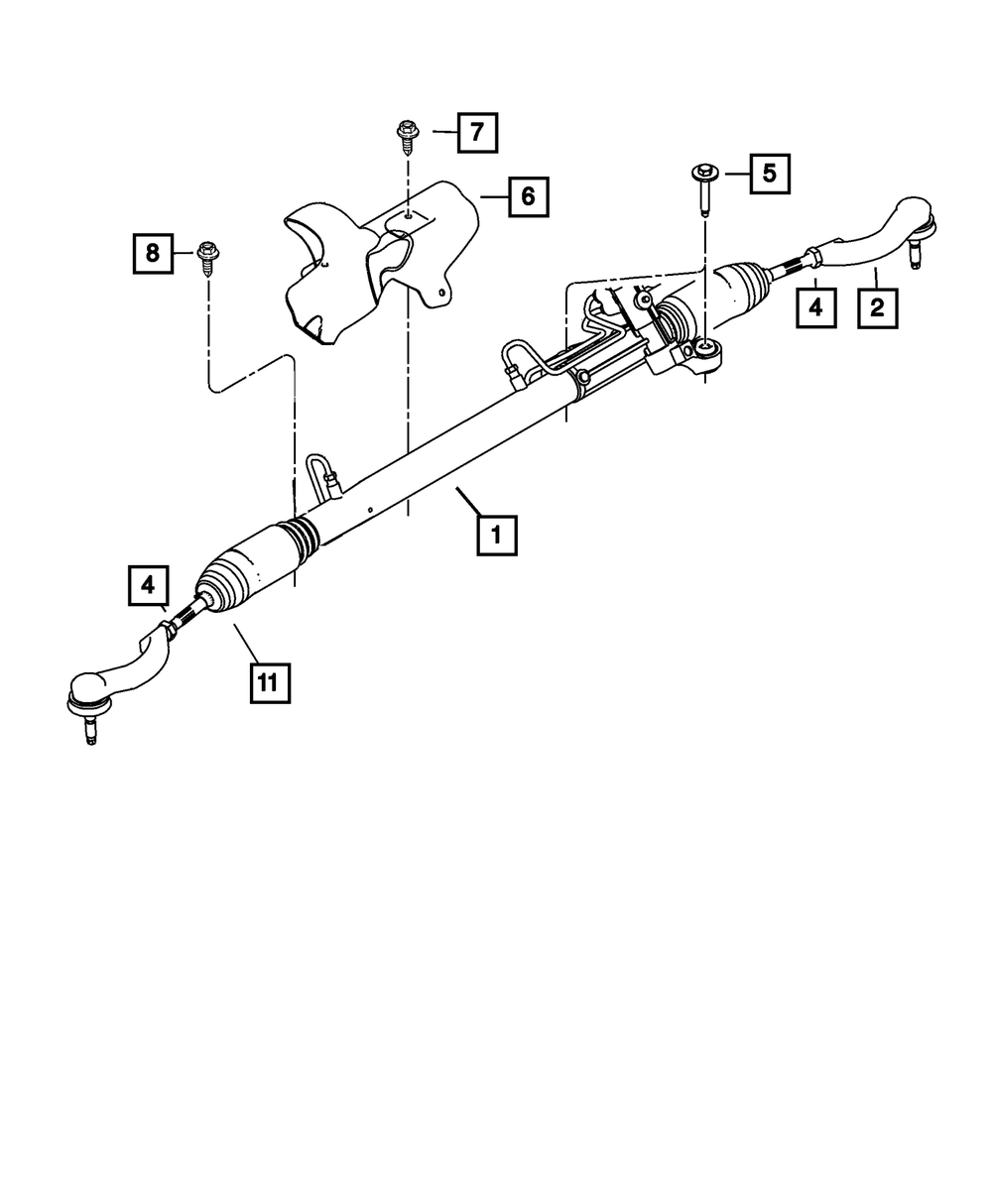 Mopar Outer Tie Rod End for Jeep Compass 2007 - 2017