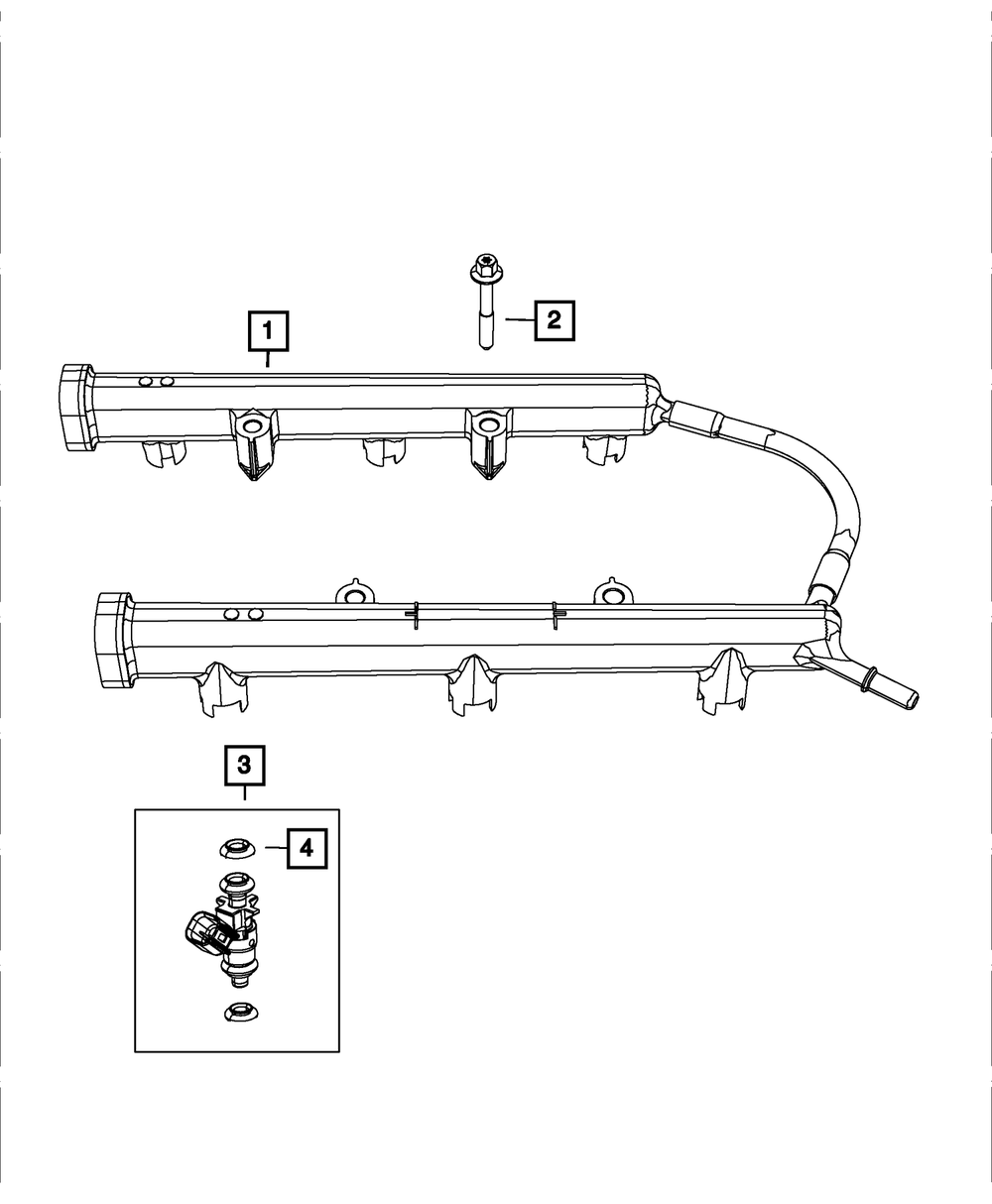 Mopar Fuel Injector for Jeep Wrangler 2012 - 2017