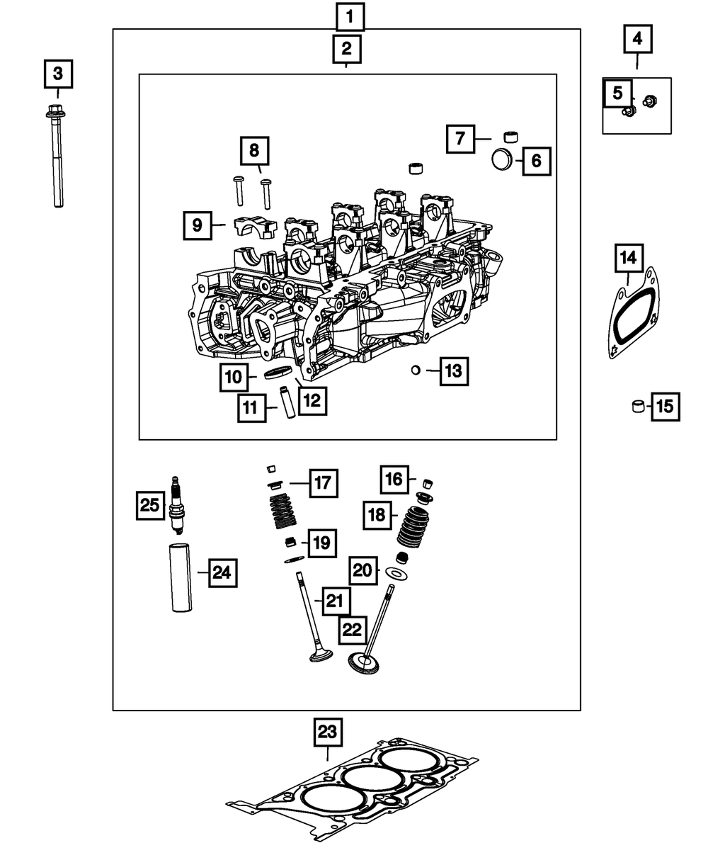 Mopar Cylinder Head Gasket, Left Side for Jeep Wrangler 2012 - 2017