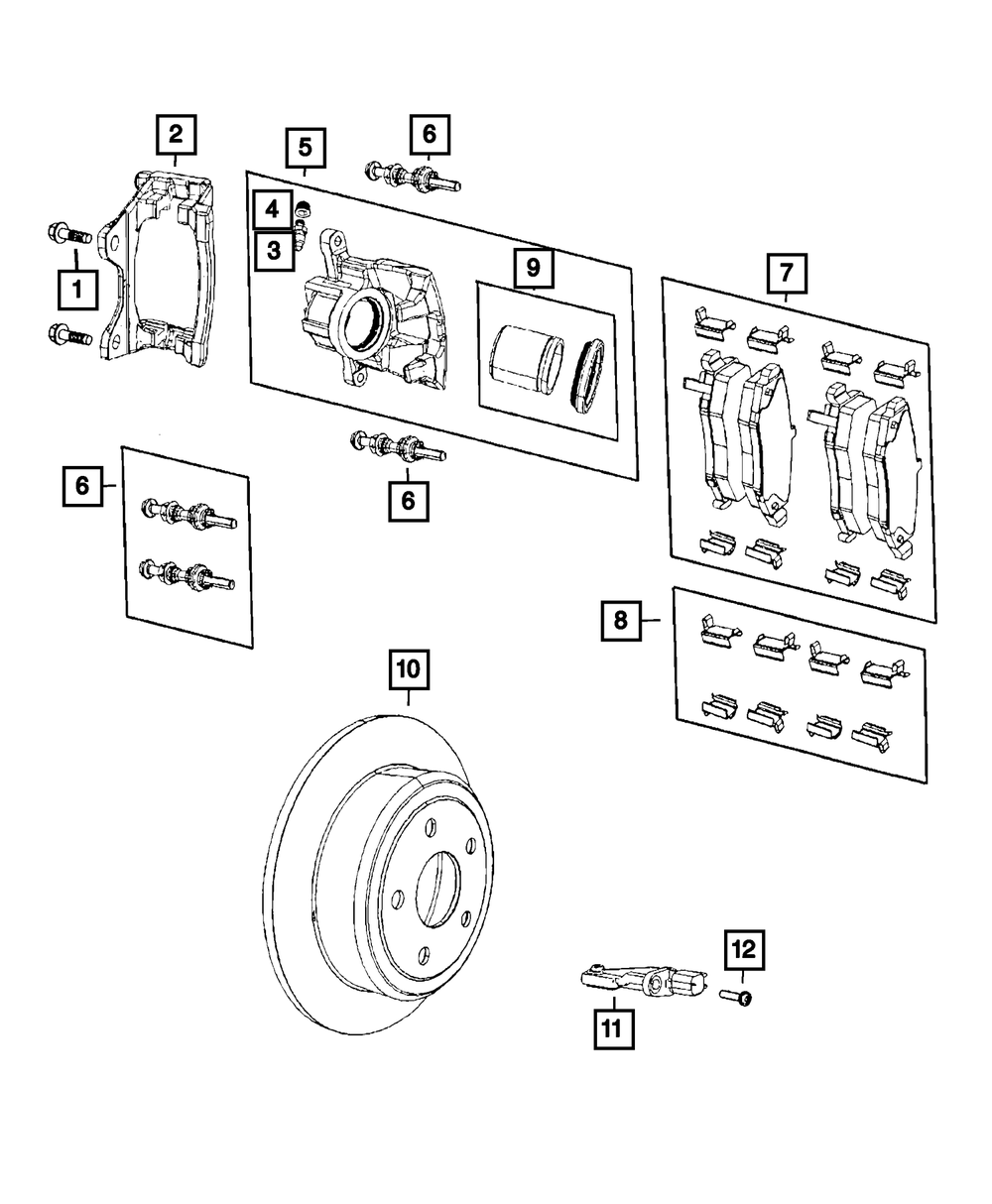 Mopar Brake Rotor for Jeep Wrangler 2007 - 2017