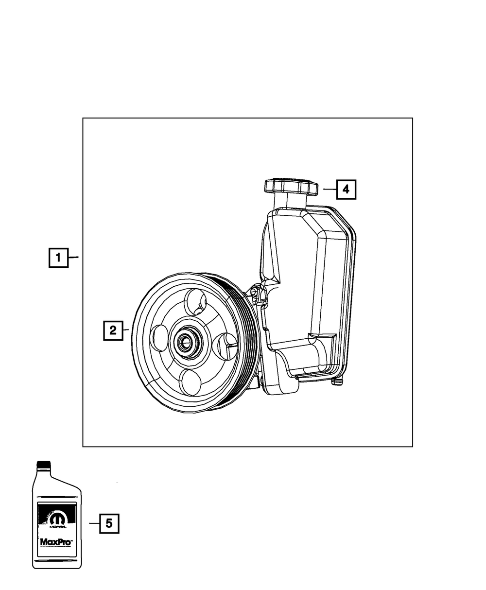 Mopar Power Steering Pump for Jeep Liberty 2007 - 2012