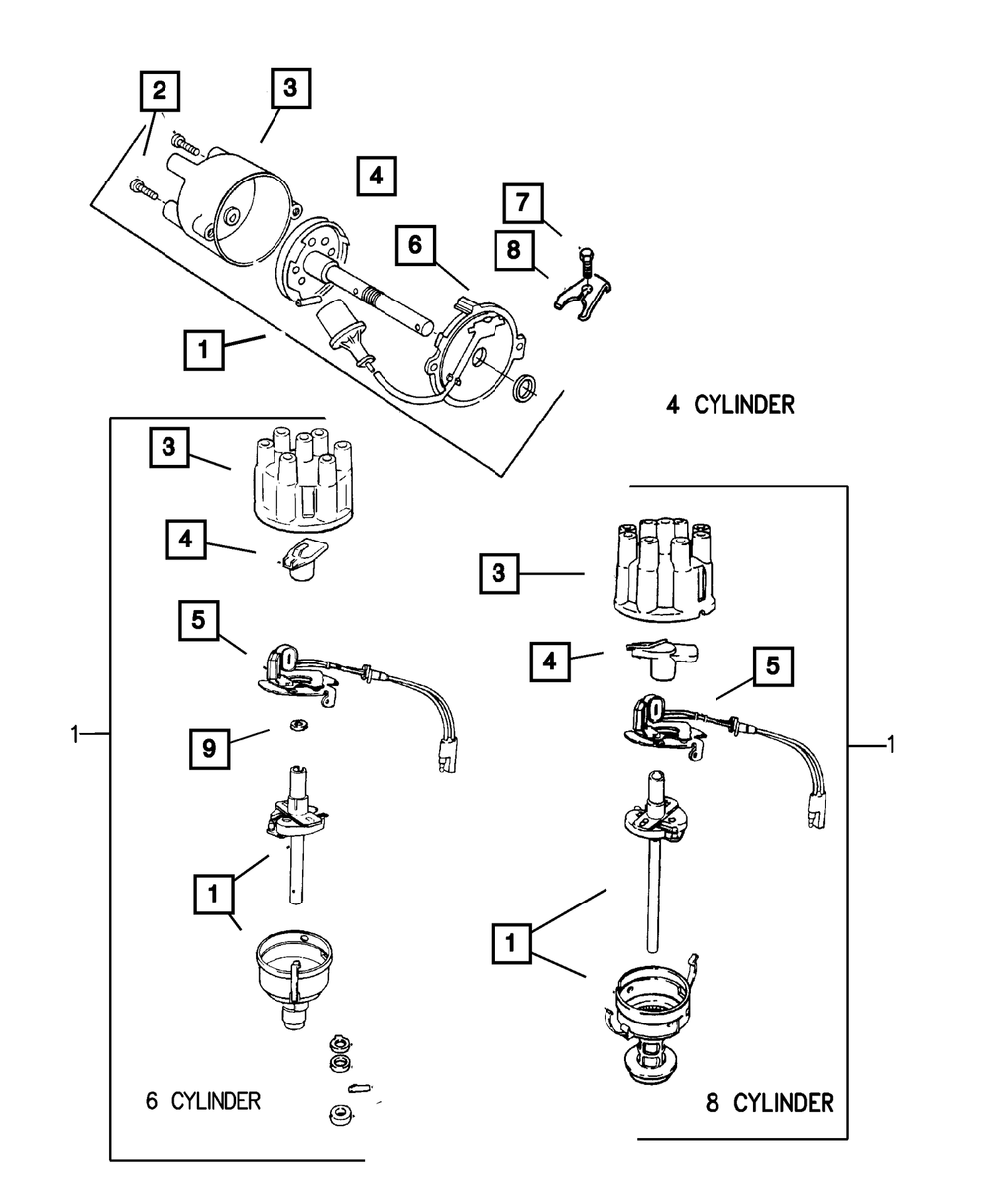 Mopar Distributor Switchplate for Jeep Wrangler 2001 - 2002