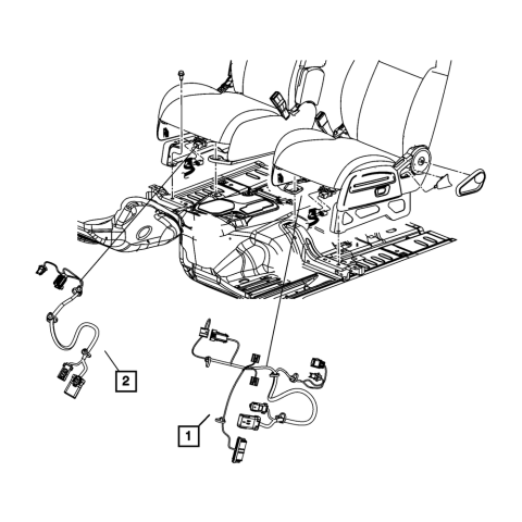 opar Seat Wiring for Jeep Compass 2007 - 2007