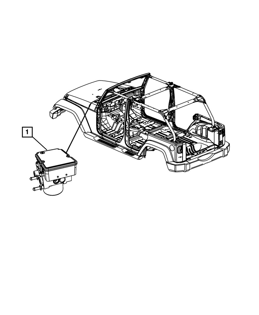Mopar Anti-Lock Brake System Module, Module for Jeep Wrangler 2008 - 2008