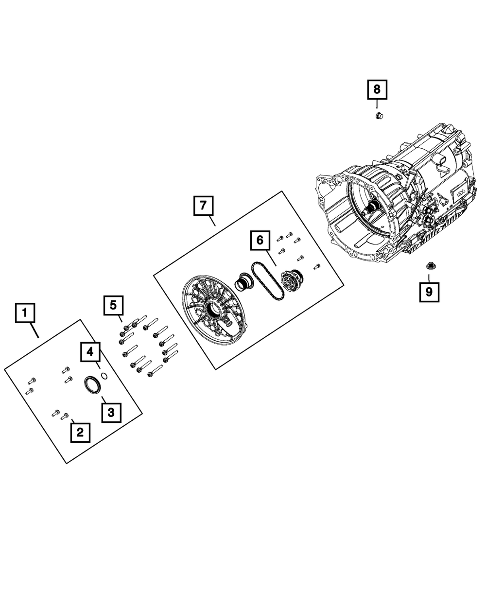 Mopar Torque Converter Seal Kit for Jeep Grand Cherokee 2014 - 2024