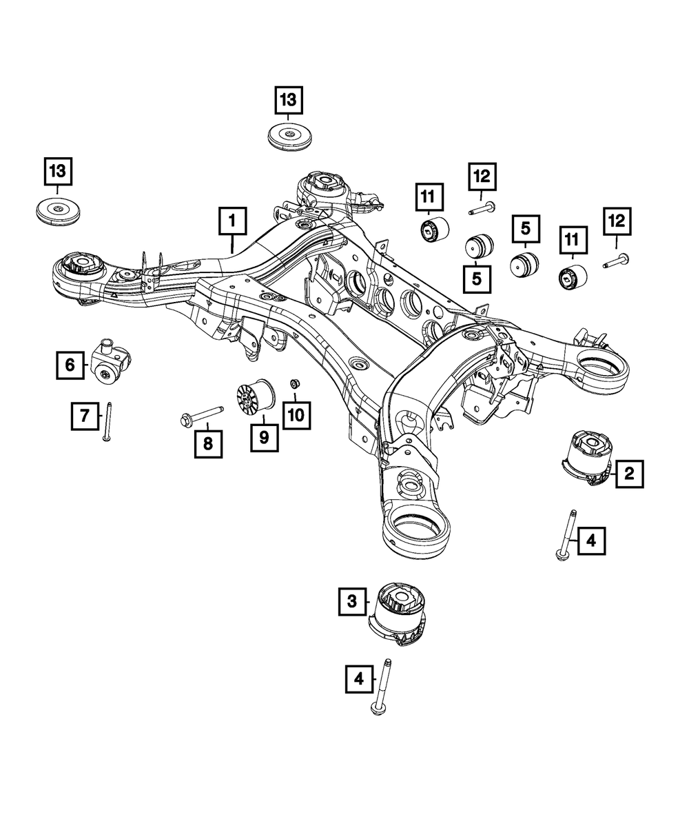 Mopar Cradle Isolator for Jeep Grand Cherokee 2011 - 2021