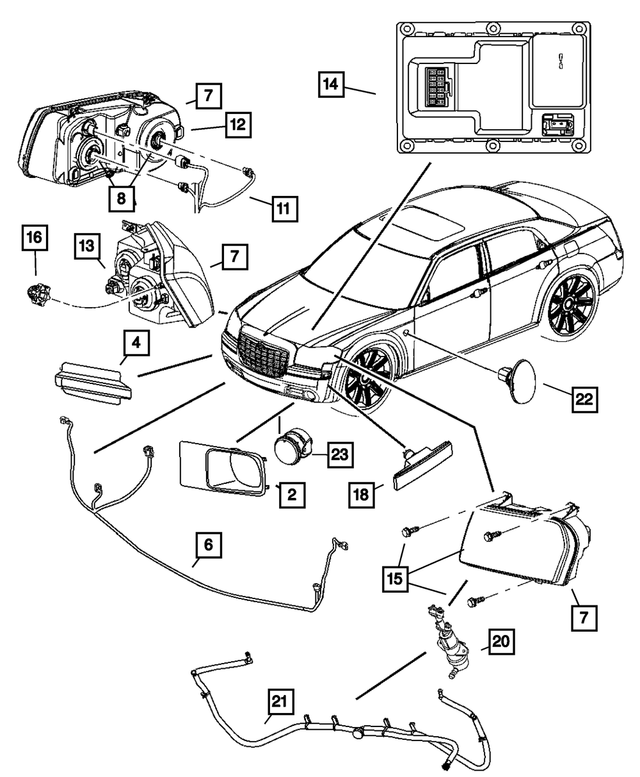 Chrysler Mopar Headlamp Right (68049166AA) - Image 9