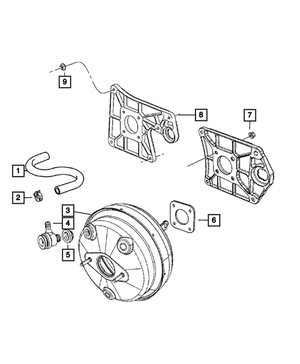 Mopar Power Brake Booster for Jeep Wrangler 2007 - 2010