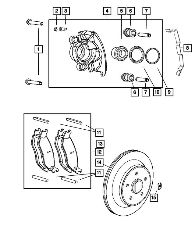 Mopar Disc Brake Pad Kit (5083882AF) For Jeep Liberty - Image 4