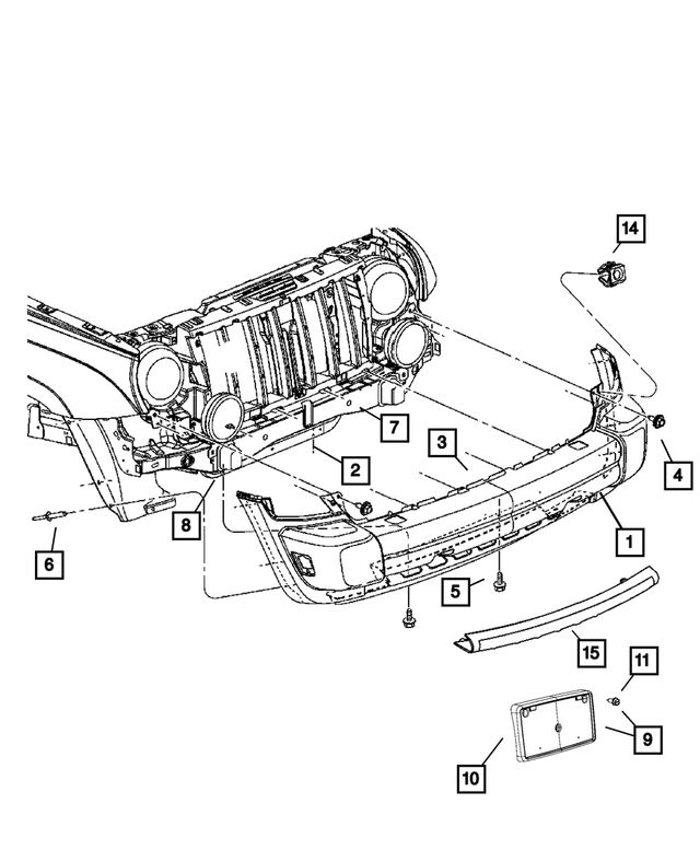 Mopar Front Energy Absorber (55156758AF) - Image 8