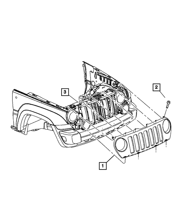 Mopar Radiator Grille (55156805AF) - Image 5