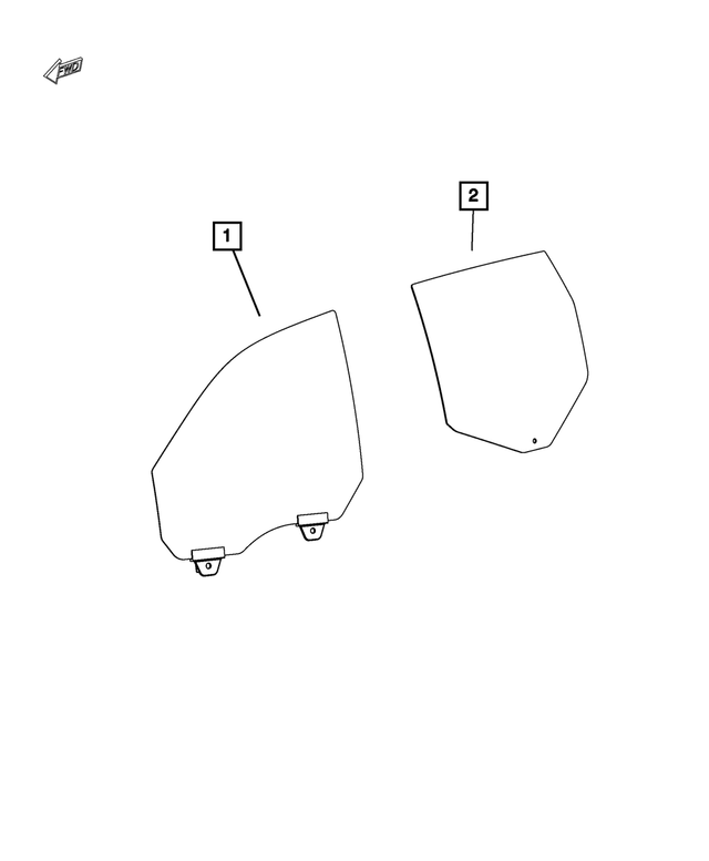Mopar Rear Door Glass, Left (68086589AC) - Image 4