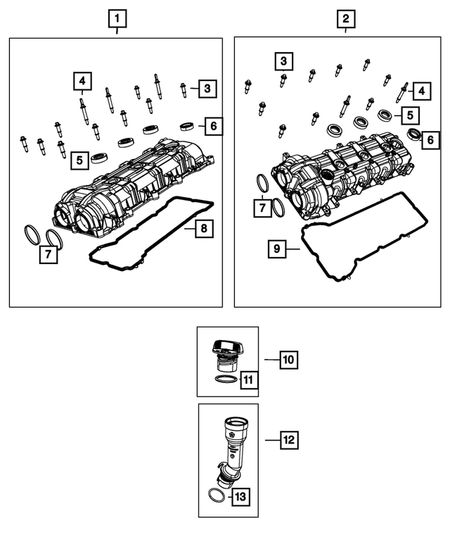 Mopar, Right Side, Cylinder Head Cover Seal (5184855AB) - Image 5