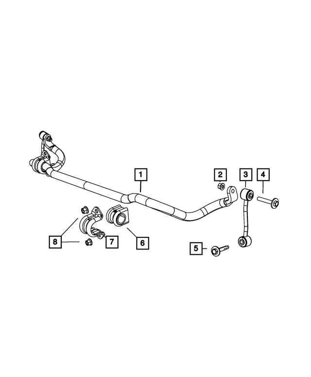 Mopar Stabilizer Bar Bushing Mounting (52125324AC) - Image 4