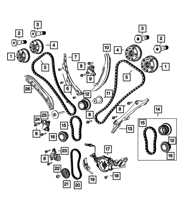 Mopar Tensioner Arm, Right Side (05047790AB) - Image 2
