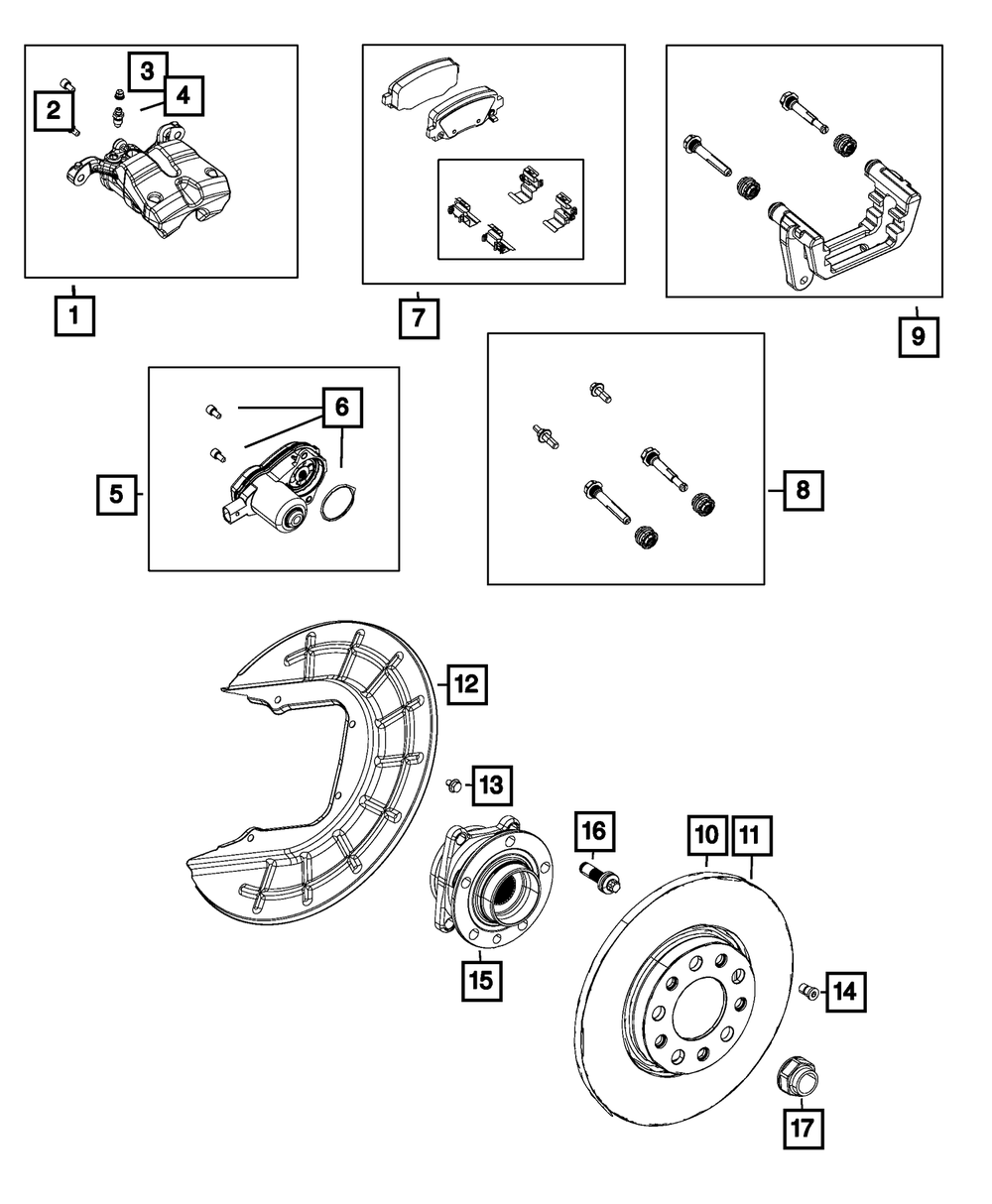 Mopar Wheel Hub And Bearing, Right, All Wheel Drive for Jeep Compass 2017 - 2022