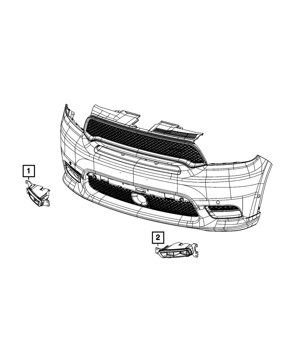 Mopar Front Fog Lamp, Left for Jeep Grand Cherokee 2017 - 2021