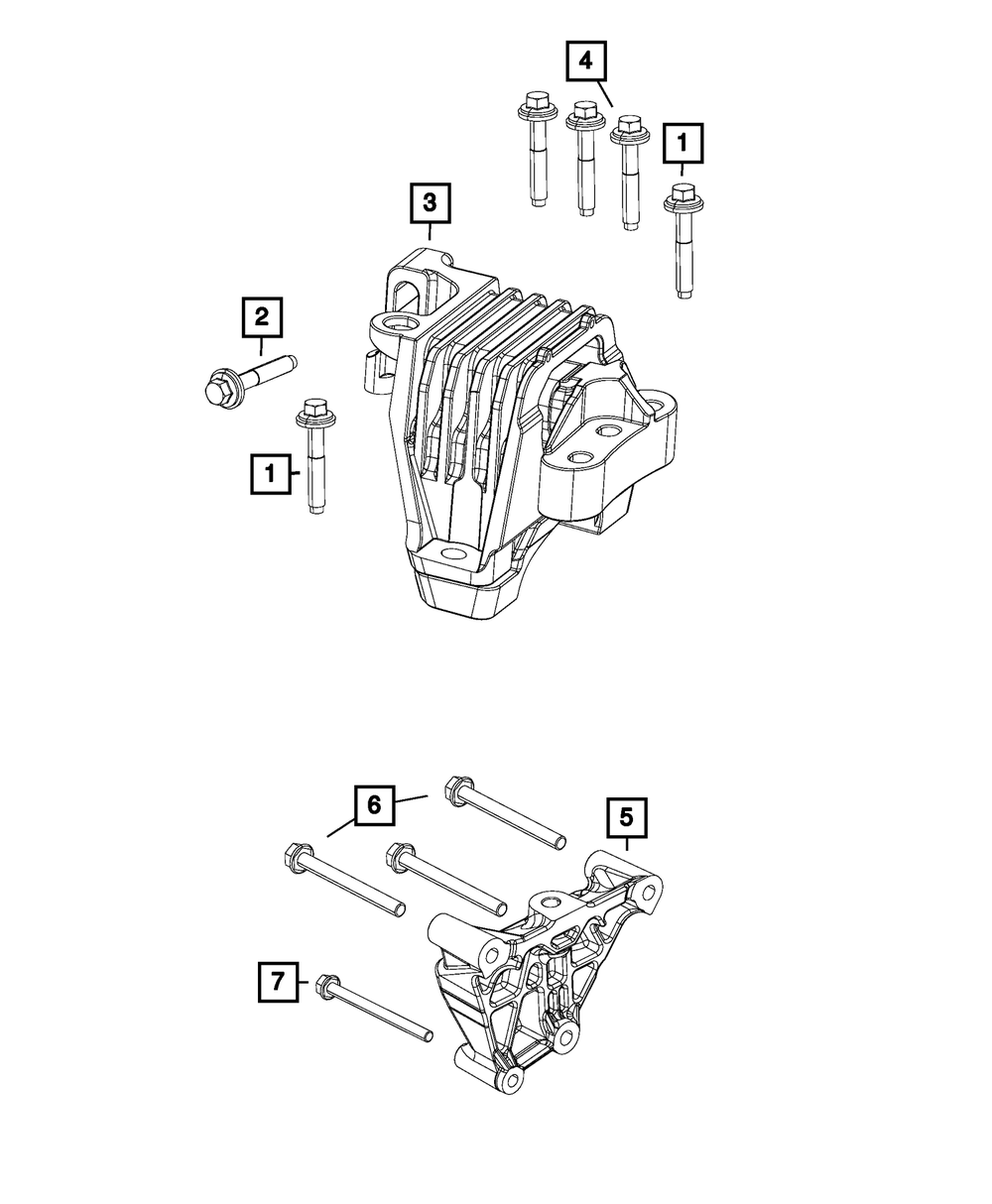 Mopar Isolator, Right Side for Jeep Cherokee 2014 - 2022