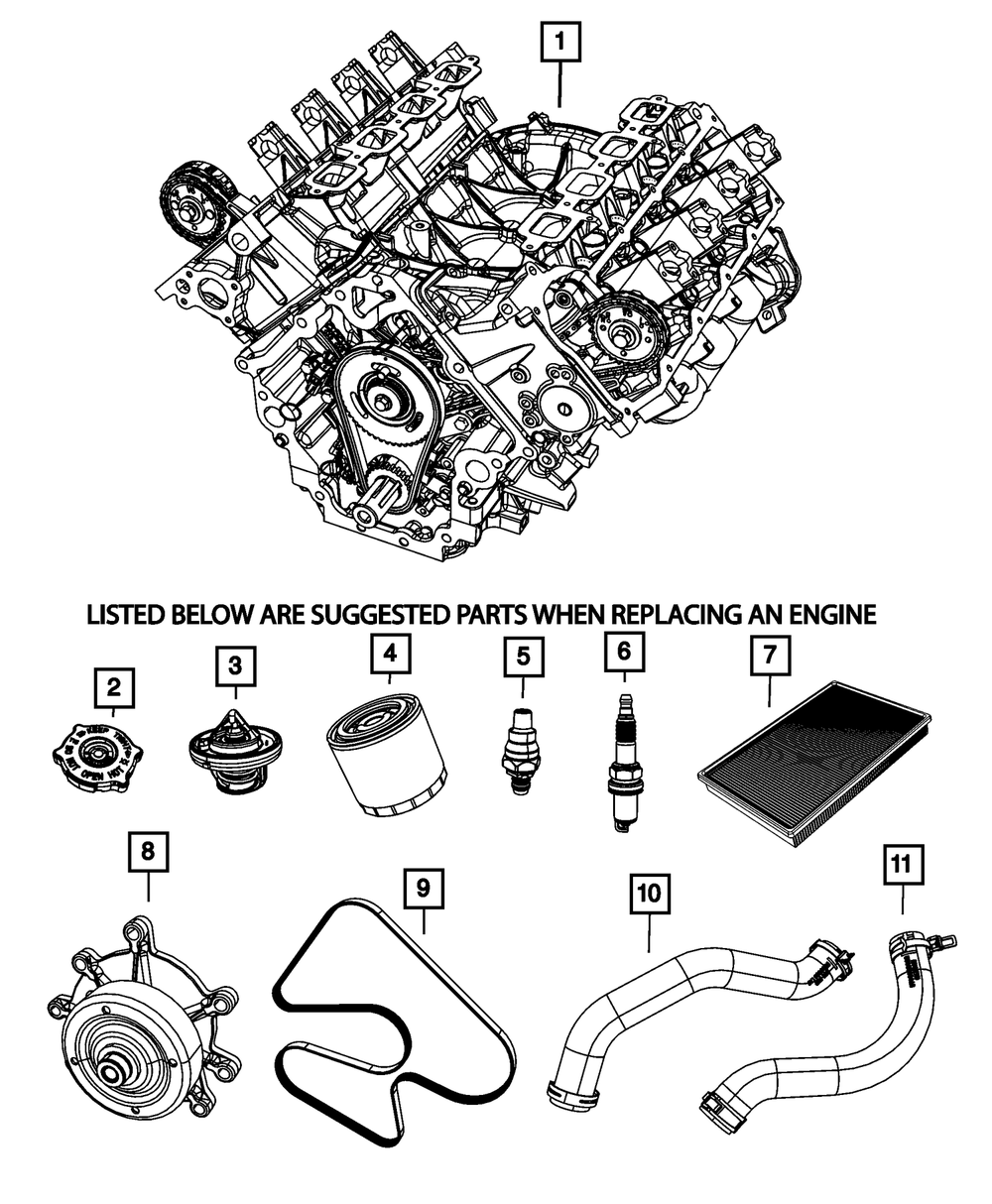 Mopar Accessory Drive Belt for Jeep Grand Cherokee 2001 - 2004