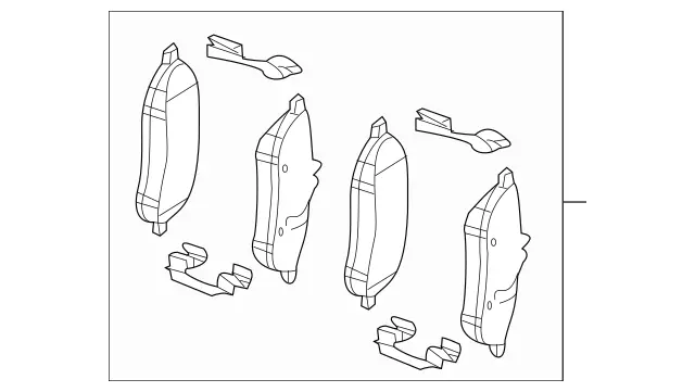 Mercedes Benz Disk Brake Pad 000-420-03-05-64 for W205, W204 C-Class (2012 - 2015) - Nairobi