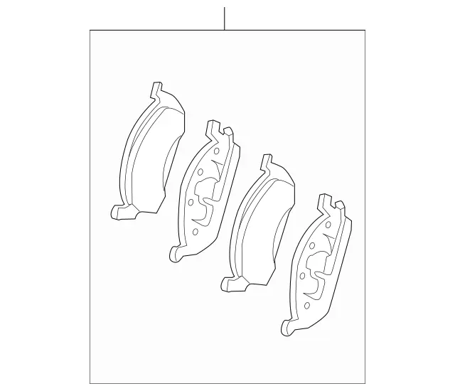 Mercedes Benz Disk Brake Pad Front 000-420-04-05 for W166 GLE (2016 - 2019), X166 GLS (2017 - 2019), and W164 ML (2006 - 2015) - Nairobi