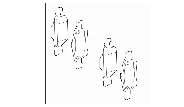 Mercedes Benz Disk Brake Pad 000-420-08-05 for W204 C-Class (2008 - 2012) - Nairobi