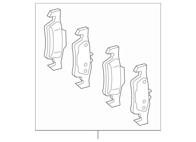 Mercedes Benz Disk Brake Pad Rear 000-420-87-04 for W166 GLE (2016 - 2019) and W164 ML (2006 - 2015) - Nairobi