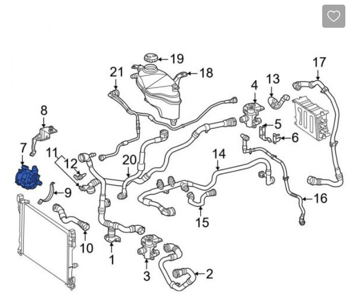 Mercedes Benz Coolant Pump 000-500-49-00 for W206 C-Class (2024 - 2026), X254 GLC (2025 - 2026), W223 S-Class (2024 - 2026), and W463 G-Class (2025) - Nairobi