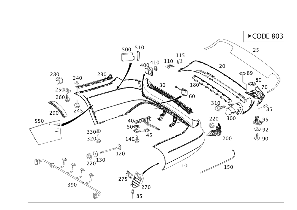 Mercedes Benz Trim Strip 212-885-43-21 for W212, W211 E-Class (2006 - 2016) - Nairobi