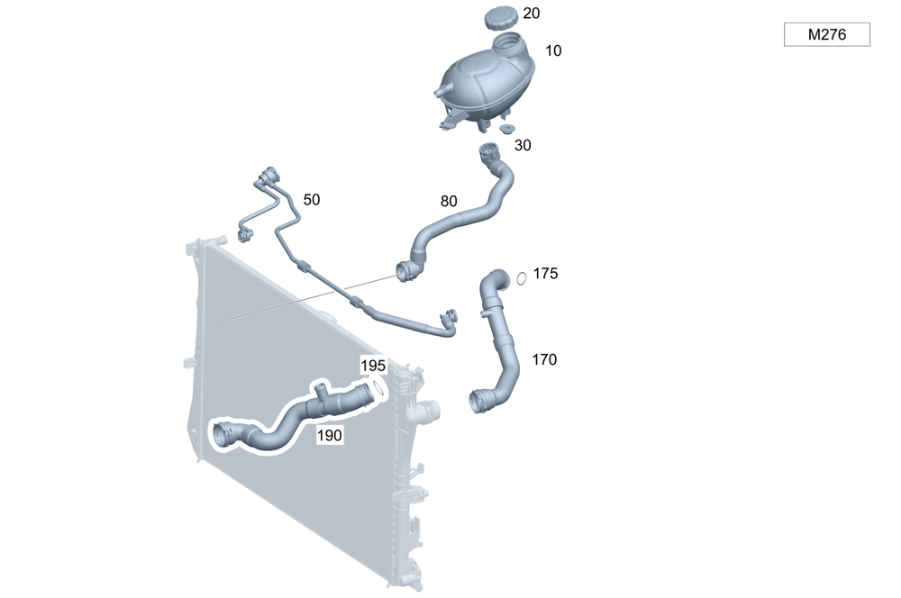 Mboem Expansion Reservoir (2055000049) for Mercedes-Benz E450 2019 - 2026