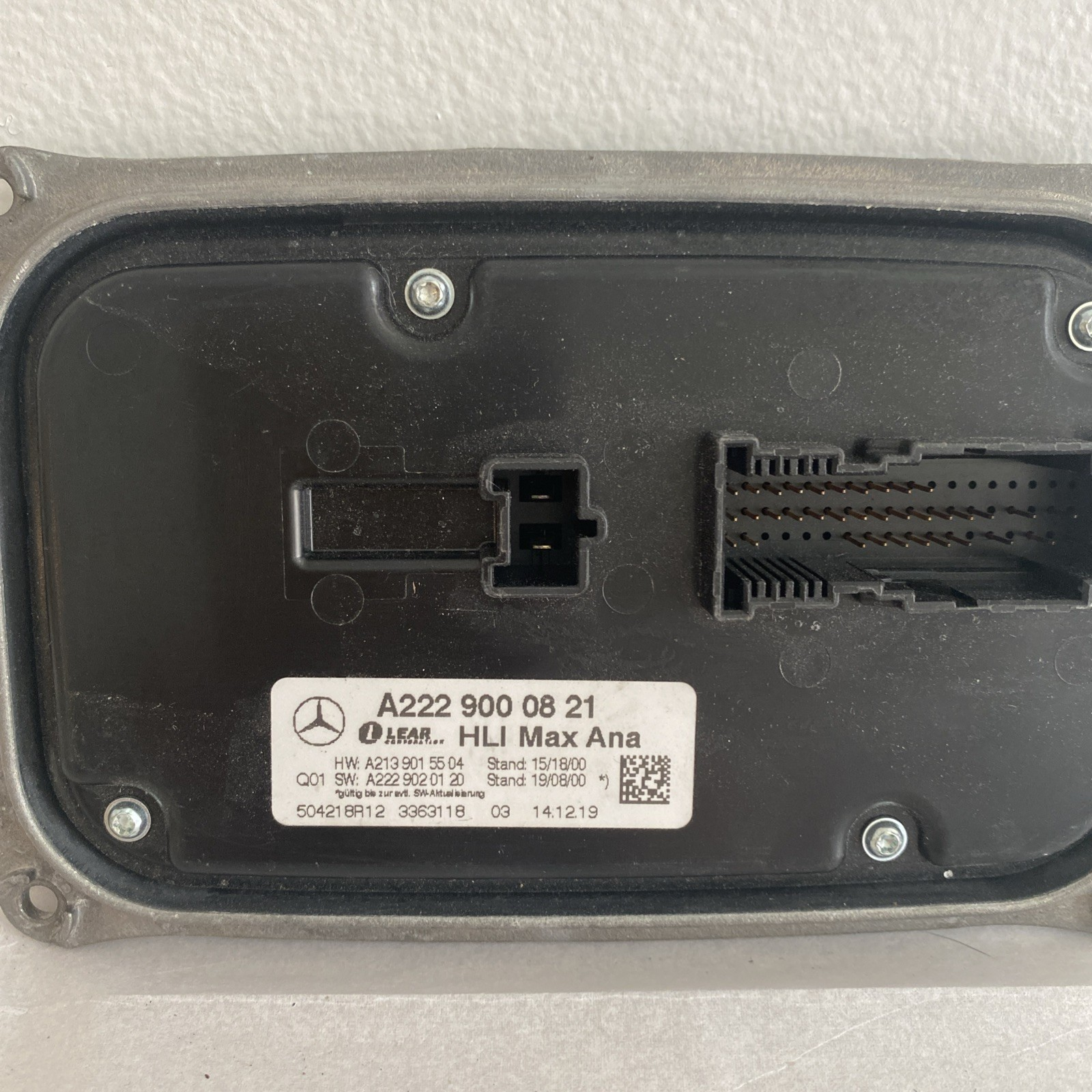 Mercedes Benz Headlight Control Module 222-900-08-21 for W222, W223, W221, W220, W140 S-Class (1994 - 2021), W213, W212, W210 E-Class (1995 - 2026), and C257 CLS (2019 - 2023) - Nairobi