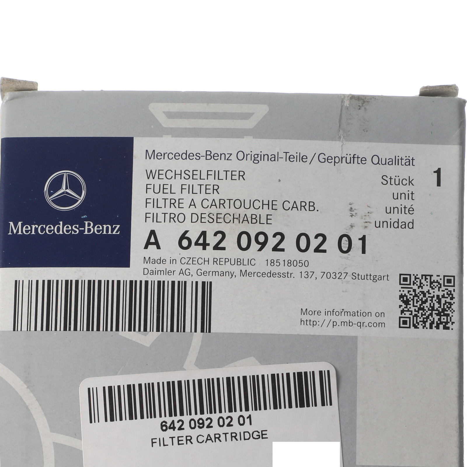 Mercedes Benz Outer Fuel Filter 642-092-02-01 for SPRINTER 2010 - 2018 - Nairobi